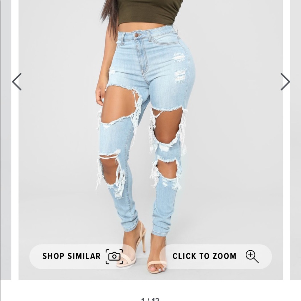 Fashion Nova Syracuse Distressed Jeans